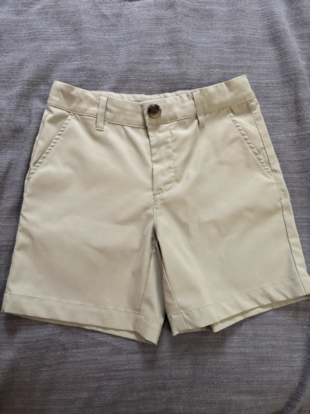 The Beaufort Bonnet Company Boys Khaki Flat-Front Shorts - Beige